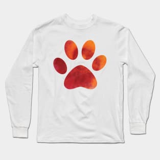 Tie Dye Dog Paw Long Sleeve T-Shirt